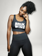 Load image into Gallery viewer, Black High Waisted Leggings w/White Logo
