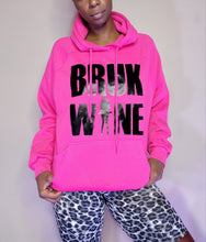 Load image into Gallery viewer, Neon Pink Hoodie W/Black Logo (Limited Edition)
